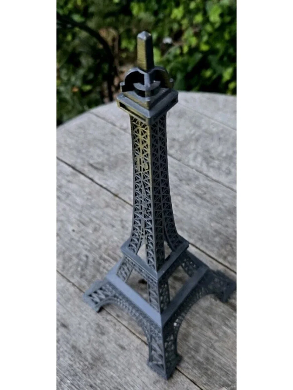 Eiffel Tower Desk Black Gunpowder Gray Statue Figurine Decor 13